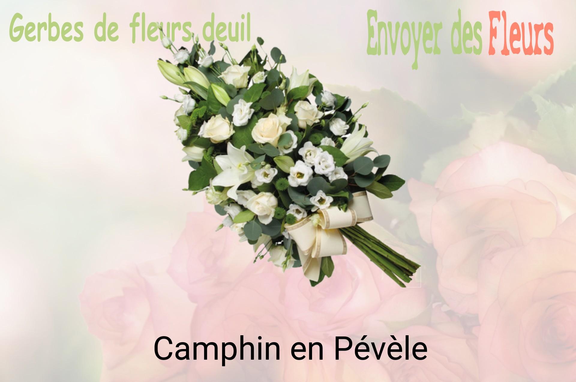 Gerbe de fleurs de deuil livrée à Camphin-en-Pévèle